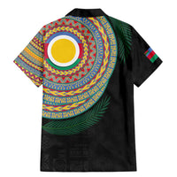 Shefa Tribal Tattoo with Namele Leaves Family Matching Mermaid Dress and Hawaiian Shirt