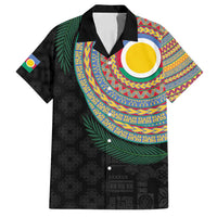 Shefa Tribal Tattoo with Namele Leaves Family Matching Tank Maxi Dress and Hawaiian Shirt