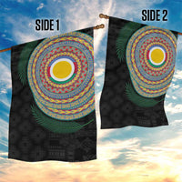 Shefa Tribal Tattoo with Namele Leaves Garden Flag