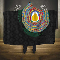 Shefa Tribal Tattoo with Namele Leaves Hooded Blanket LT03 - Polynesian Pride