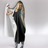 Shefa Tribal Tattoo with Namele Leaves Hooded Blanket LT03 - Polynesian Pride