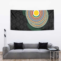 Shefa Tribal Tattoo with Namele Leaves Tapestry LT03 - Polynesian Pride