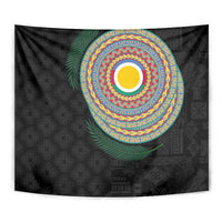 Shefa Tribal Tattoo with Namele Leaves Tapestry LT03 - Polynesian Pride