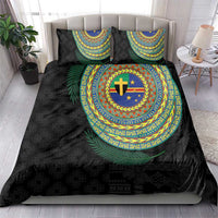 Tafea Tribal Tattoo with Namele Leaves Bedding Set
