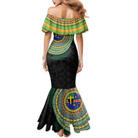 Tafea Tribal Tattoo with Namele Leaves Mermaid Dress LT03 - Polynesian Pride