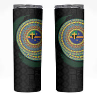 Tafea Tribal Tattoo with Namele Leaves Skinny Tumbler