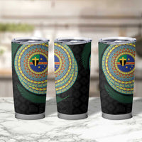 Tafea Tribal Tattoo with Namele Leaves Tumbler Cup