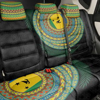 Malampa Tribal Tattoo with Namele Leaves Back Car Seat Cover