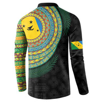 Malampa Tribal Tattoo with Namele Leaves Button Sweatshirt LT03 - Polynesian Pride