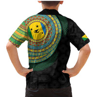 Malampa Tribal Tattoo with Namele Leaves Family Matching Mermaid Dress and Hawaiian Shirt