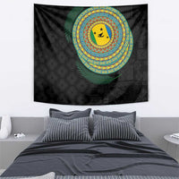 Malampa Tribal Tattoo with Namele Leaves Tapestry LT03 - Polynesian Pride