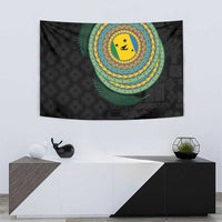 Malampa Tribal Tattoo with Namele Leaves Tapestry LT03 - Polynesian Pride