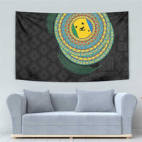 Malampa Tribal Tattoo with Namele Leaves Tapestry LT03 - Polynesian Pride