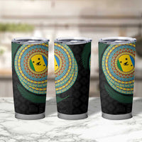 Malampa Tribal Tattoo with Namele Leaves Tumbler Cup