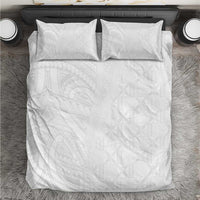 Niue White Sunday Bedding Set Hiapo Tribal Art Tattoos - Polynesian Pride