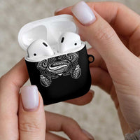 Super Samoan Traditional Tribal Art Tattoos AirPods Case Black Color - Polynesian Pride