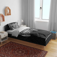 Super Samoan Traditional Tribal Art Tattoos Bedding Set Black Color - Polynesian Pride