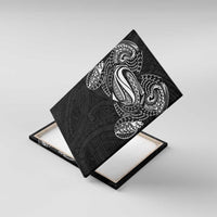 Super Samoan Traditional Tribal Art Tattoos Canvas Wall Art Black Color - Polynesian Pride