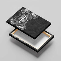 Super Samoan Traditional Tribal Art Tattoos Canvas Wall Art Black Color - Polynesian Pride