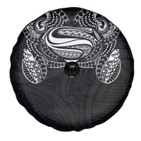 Super Samoan Traditional Tribal Art Tattoos Spare Tire Cover Black Color - Polynesian Pride