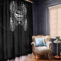 Super Samoan Traditional Tribal Art Tattoos Window Curtain Black Color - Polynesian Pride