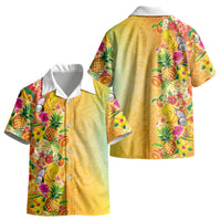 Hawaiian Tropical Fruits and Plants Kid Hawaiian Shirt Kakau Pattern Summer Vibe LT03 - Polynesian Pride