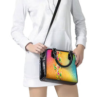 Hawaiian Tropical Fruits and Plants Shoulder Handbag Kakau Pattern Summer Vibe