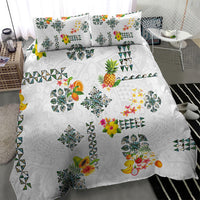 Hawaiian Quilts Bedding Set Tropical Fruits and Plants
