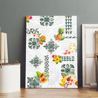 Hawaiian Quilts Canvas Wall Art Tropical Fruits and Plants