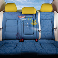 Tuvalu Heritage Back Car Seat Cover Map of the Islands and Polynesia Pattern