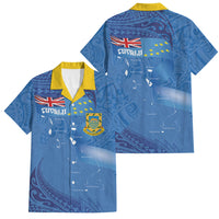 Tuvalu Heritage Family Matching Puletasi and Hawaiian Shirt Map of the Islands and Polynesia Pattern