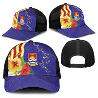 Kiribati Heritage Baseball Net Cap Map of the Islands and Polynesia Pattern