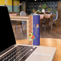 Kiribati Heritage Skinny Tumbler Map of the Islands and Polynesia Pattern