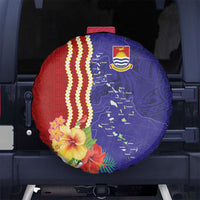 Kiribati Heritage Spare Tire Cover Map of the Islands and Polynesia Pattern