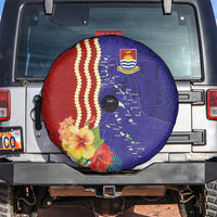 Kiribati Heritage Spare Tire Cover Map of the Islands and Polynesia Pattern