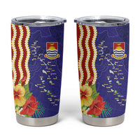 Kiribati Heritage Tumbler Cup Map of the Islands and Polynesia Pattern