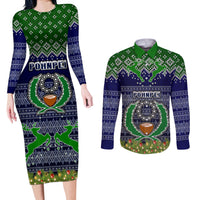 pohnpei-state-christmas-couples-matching-long-sleeve-bodycon-dress-and-long-sleeve-button-shirts-coat-of-arms-beautiful-merry-xmas-snowflake