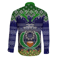 Pohnpei State Christmas Family Matching Short Sleeve Bodycon Dress and Hawaiian Shirt Coat of Arms Beautiful Merry Xmas Snowflake LT03 - Polynesian Pride