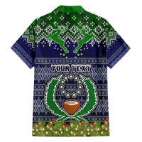 personalised-pohnpei-state-christmas-family-matching-off-shoulder-long-sleeve-dress-and-hawaiian-shirt-coat-of-arms-beautiful-merry-xmas-snowflake