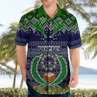 Personalised Pohnpei State Christmas Hawaiian Shirt Coat of Arms Beautiful Merry Xmas Snowflake LT03 - Polynesian Pride