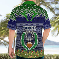 Personalised Pohnpei State Christmas Hawaiian Shirt Coat of Arms Beautiful Merry Xmas Snowflake LT03 - Polynesian Pride