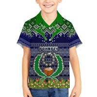 Personalised Pohnpei State Christmas Hawaiian Shirt Coat of Arms Beautiful Merry Xmas Snowflake LT03 - Polynesian Pride