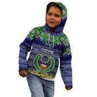 Personalised Pohnpei State Christmas Kid Hoodie Coat of Arms Beautiful Merry Xmas Snowflake LT03 - Polynesian Pride