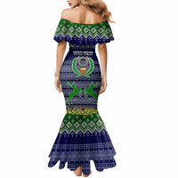 Personalised Pohnpei State Christmas Mermaid Dress Coat of Arms Beautiful Merry Xmas Snowflake LT03 - Polynesian Pride