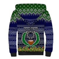 Personalised Pohnpei State Christmas Sherpa Hoodie Coat of Arms Beautiful Merry Xmas Snowflake LT03 - Polynesian Pride