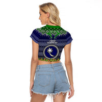 chuuk-state-christmas-raglan-cropped-t-shirt-coat-of-arms-beautiful-merry-xmas-snowflake