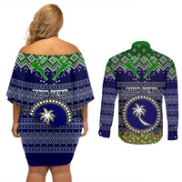 personalised-chuuk-state-christmas-couples-matching-off-shoulder-short-dress-and-long-sleeve-button-shirts-coat-of-arms-beautiful-merry-xmas-snowflake
