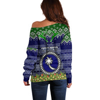 personalised-chuuk-state-christmas-off-shoulder-sweater-coat-of-arms-beautiful-merry-xmas-snowflake