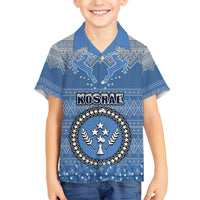 Kosrae Christmas Hawaiian Shirt Coat of Arms Beautiful Merry Xmas Snowflake LT03 - Polynesian Pride