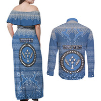 personalised-kosrae-christmas-couples-matching-off-shoulder-maxi-dress-and-long-sleeve-button-shirts-coat-of-arms-beautiful-merry-xmas-snowflake